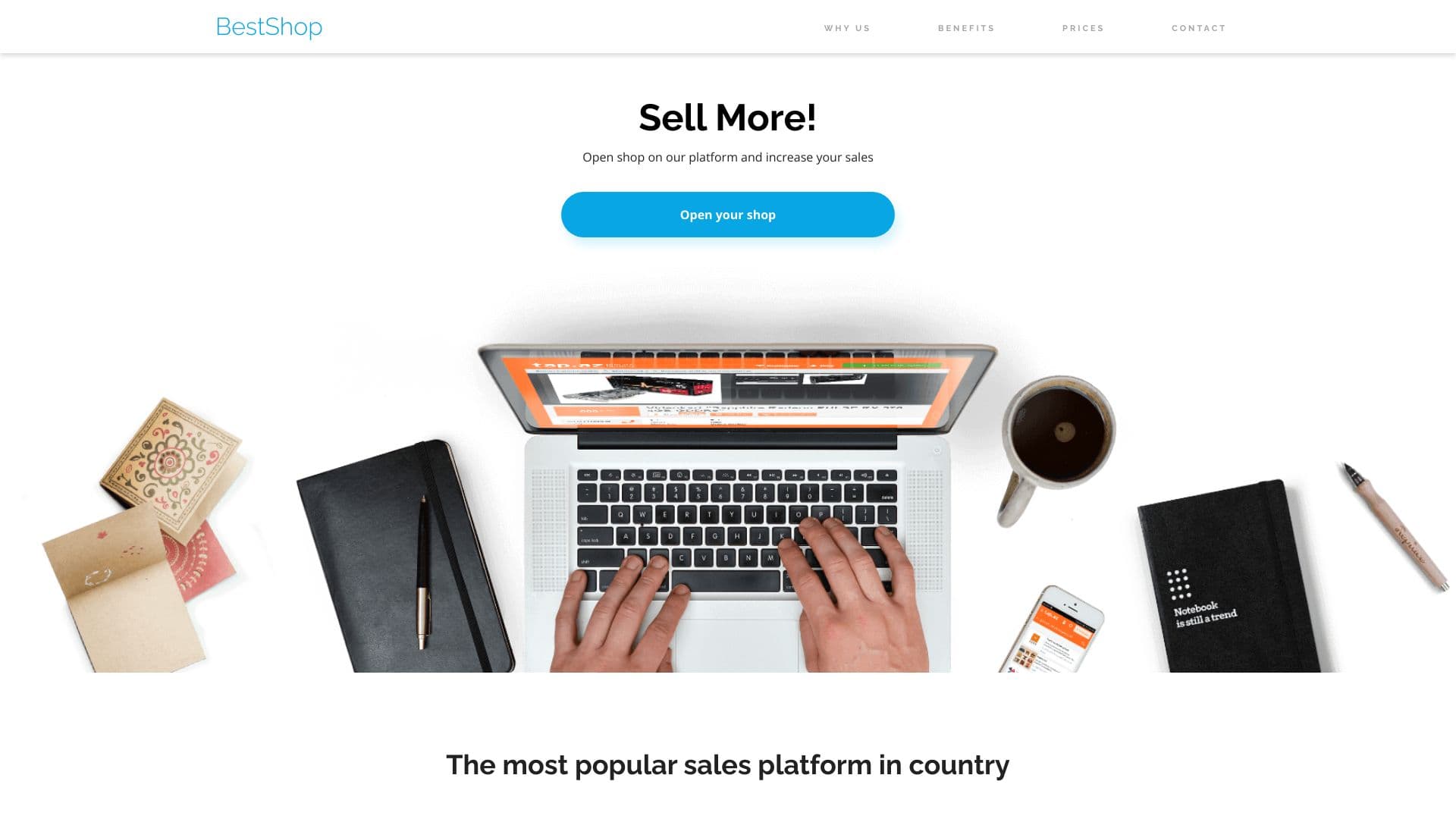 Zrzut ekranu projektu Best Shop
